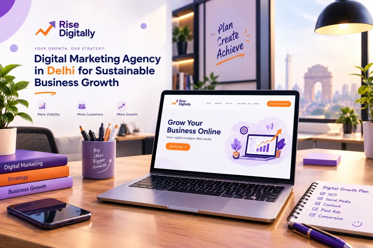 Rise Digitally, the best digital marketing agency in Delhi helping businesses grow online
